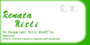 renata mitli business card